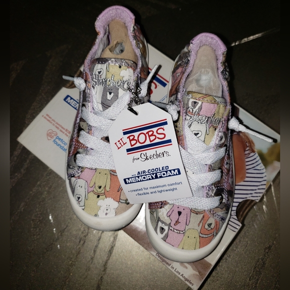 Skechers Lil BOBS Beach Bingo Dog Park Sneaker (Girls') - Picture 2 of 11